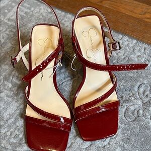Jessica Simpson Red Strappy Heels